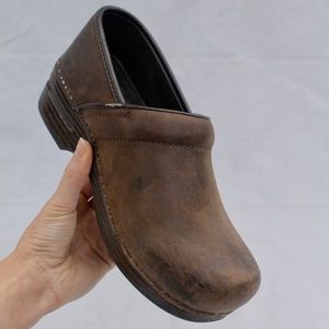 Dansko Brown Oiled Leather Clog